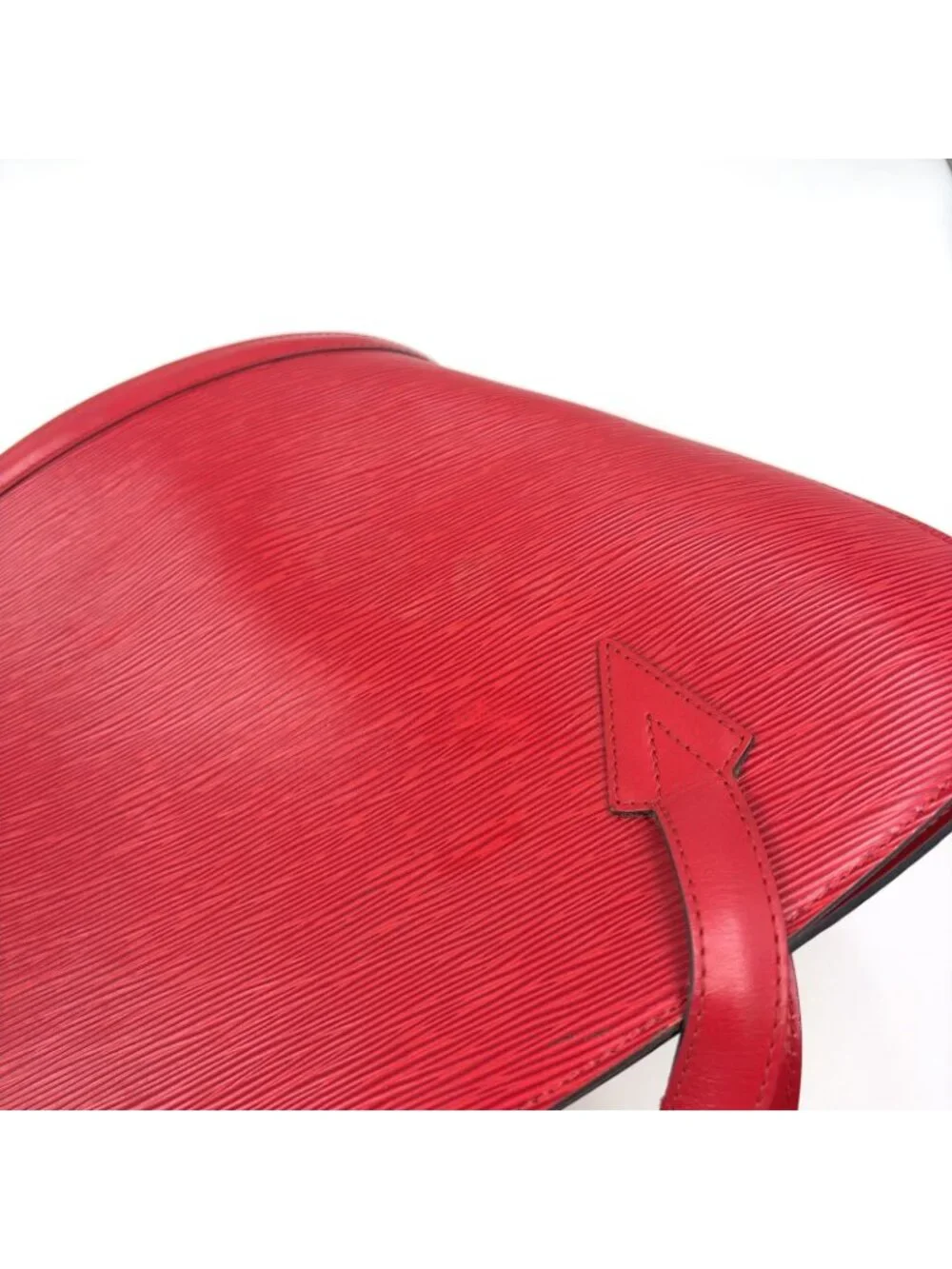 Louis Vuitton Saint Jacques Shopping Epi Castilian Red Leather Shoulder Bag Gold